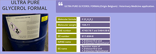 Ultra Pure Glycerol Formal
